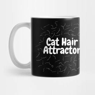 Cat Hair Attractor (white on dark) Mug